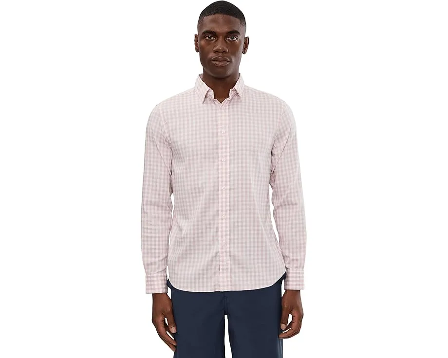 Рубашка Faherty The Movement Shirt в клетку с расслабленным кроем