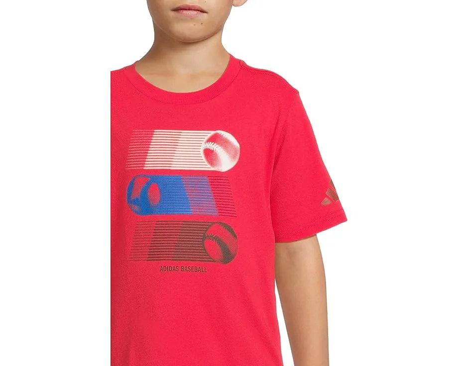 Футболка adidas Kids с принтом из мягкого хлопка для малышей и детей