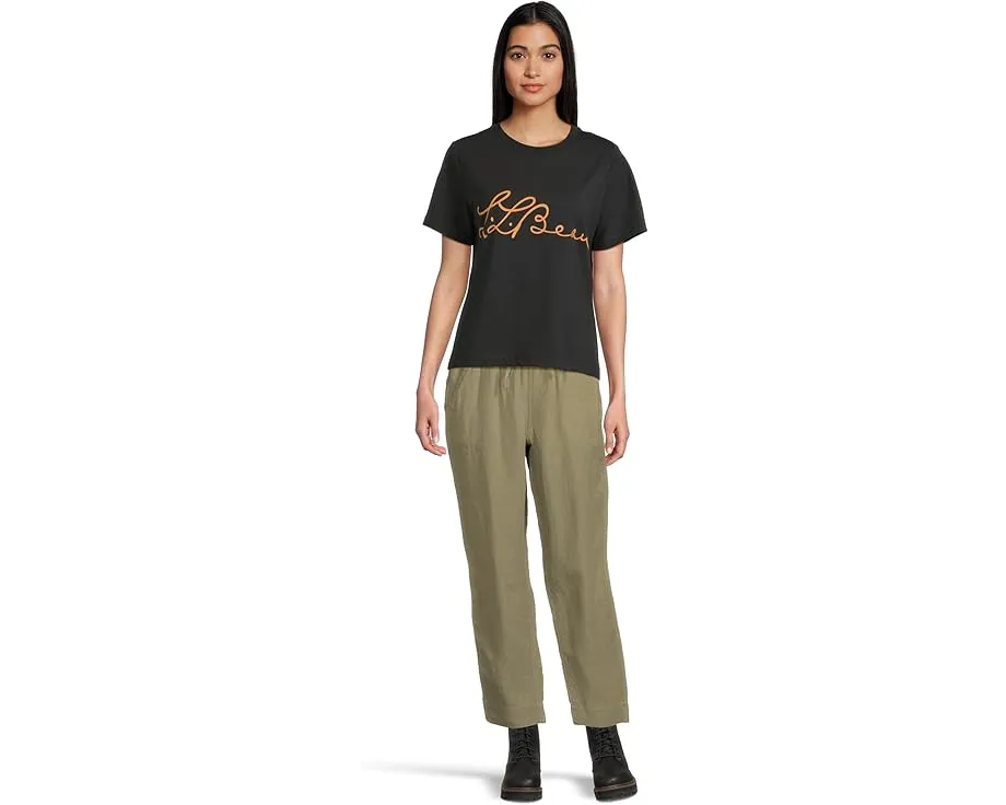 Футболка L.L.Bean Signature Premium Essential с принтом и коротким рукавом