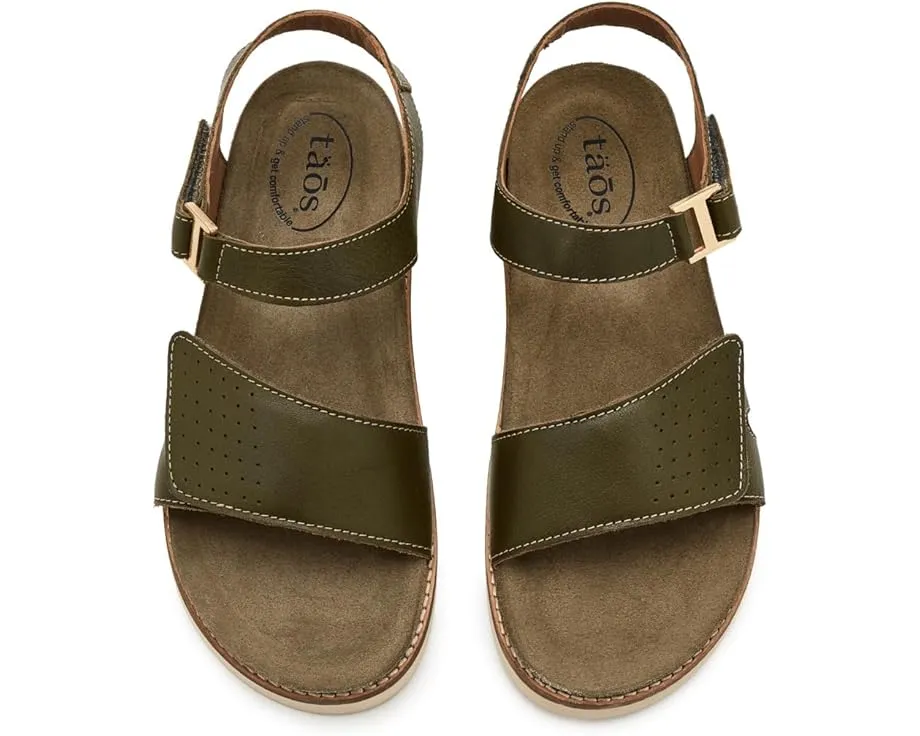 Сандалии Taos Footwear Modern с кожаным верхом и регулируемым ремешком