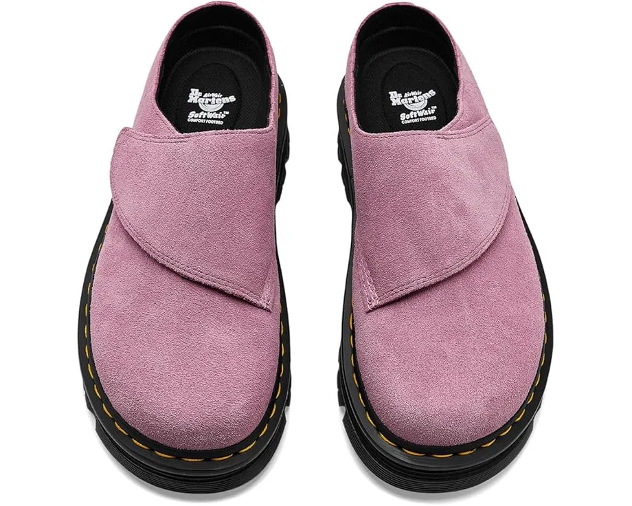 Мюли Dr. Martens Zebzag Anywair на платформе из замши Dusty Rose EH