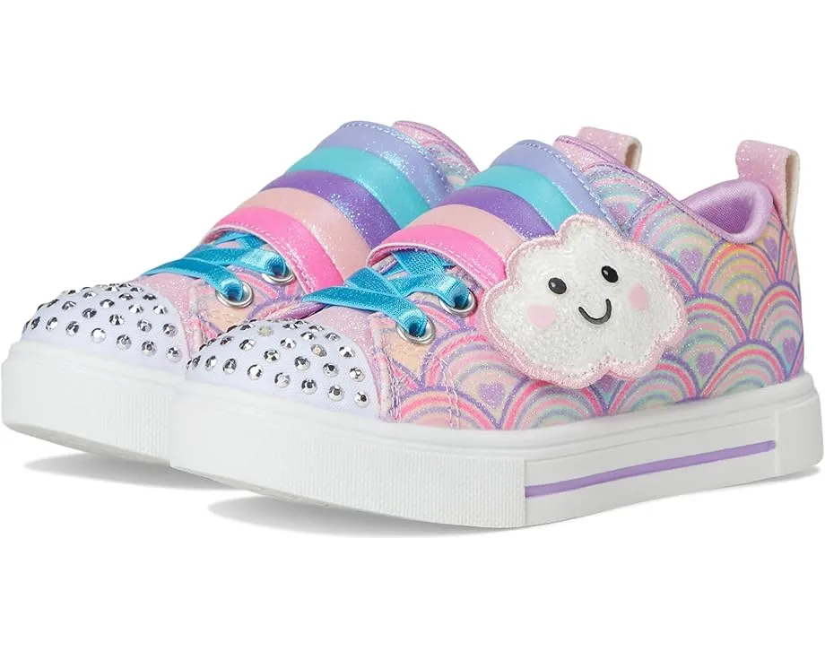 Детские светящиеся кроссовки Skechers Twinkle Sparks Cloud Cutie с ремешком