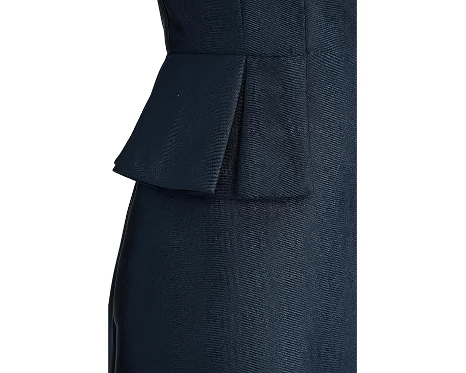 Короткое платье Mikado Ruffle с плиссированным пеплумом от Adrianna Papell