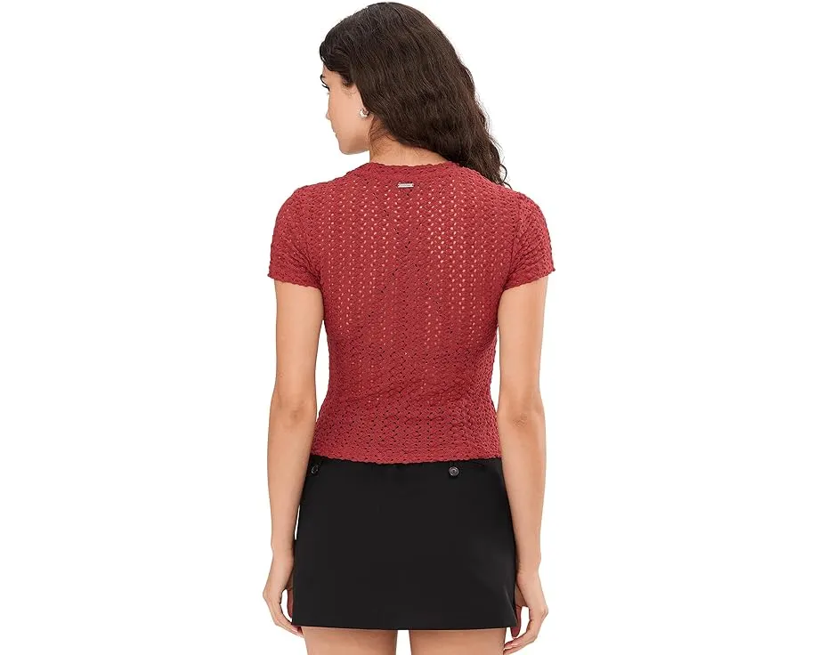 Футболка Karma Stevie Tee от AllSaints с воротником-стойкой и короткими рукавами