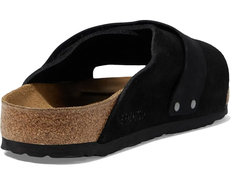 Сандалии Birkenstock Kyoto из замши с контурной стелькой и регулируемыми ремнями