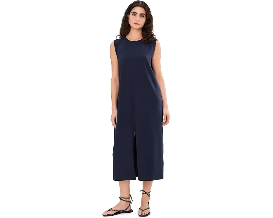 Платье Eileen Fisher с круглым вырезом из пима-хлопка и стрейч-джерси