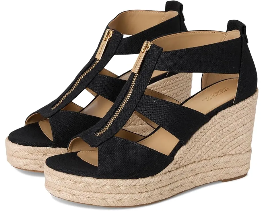 Сандалии Etta Wedge на танкетке с платформой из джута MICHAEL Michael Kors