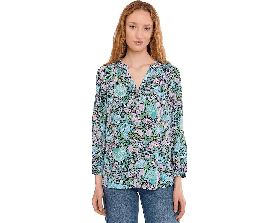 Блуза Elsa Top из шелка Lilly Pulitzer