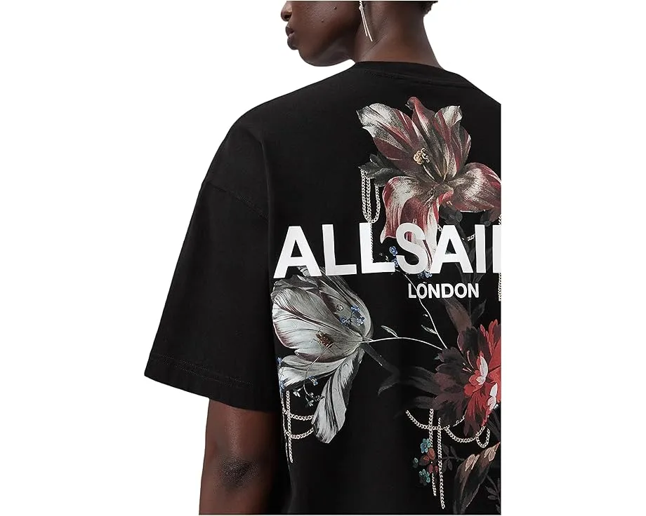 Футболка AllSaints Ania Etta с оверсайз крой и принтом