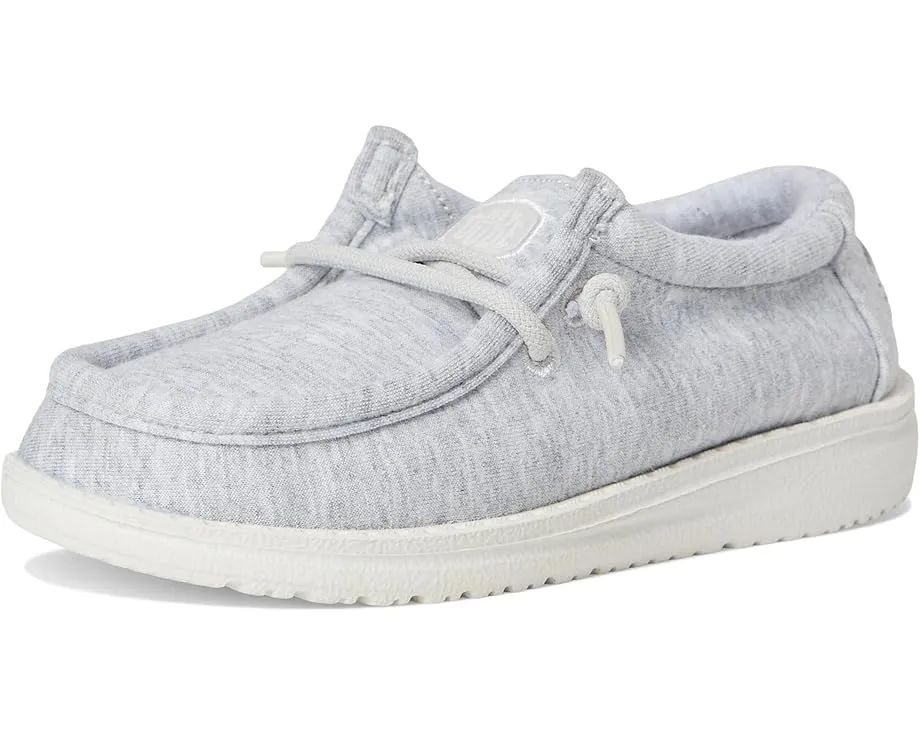 Детские слипоны Hey Dude Kids Wally Stretch Jersey с технологией Flex & Fold