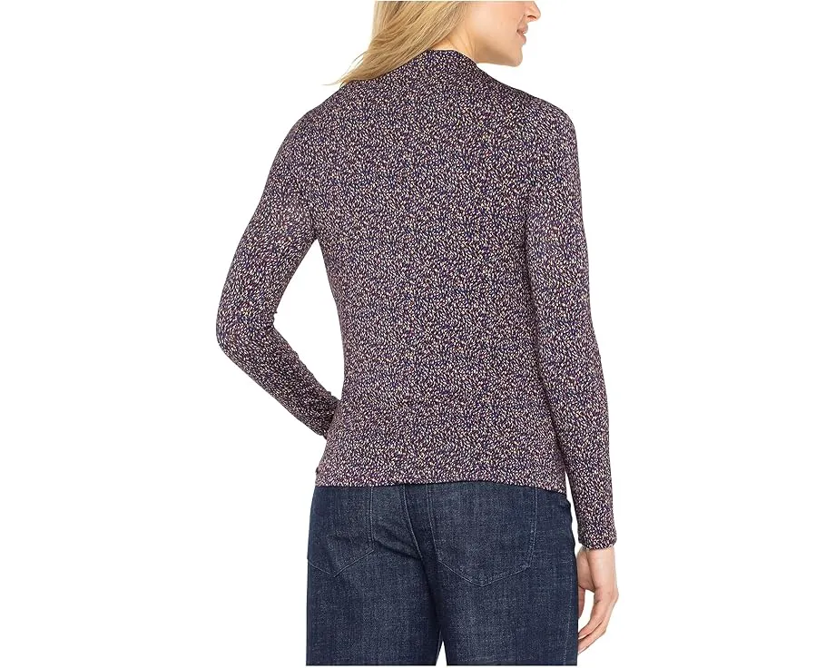 Топ Liverpool Los Angeles с длинным рукавом, высоким воротником и сборками