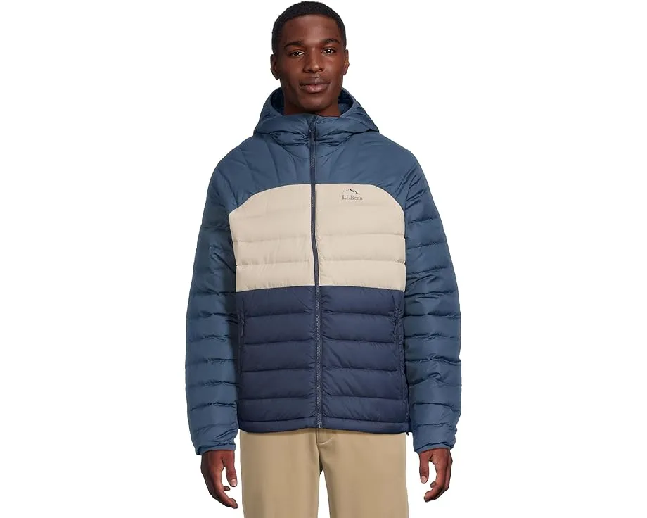 Пуховая куртка L.L.Bean Bean's Down Hooded Color-Block с переработанными материалами