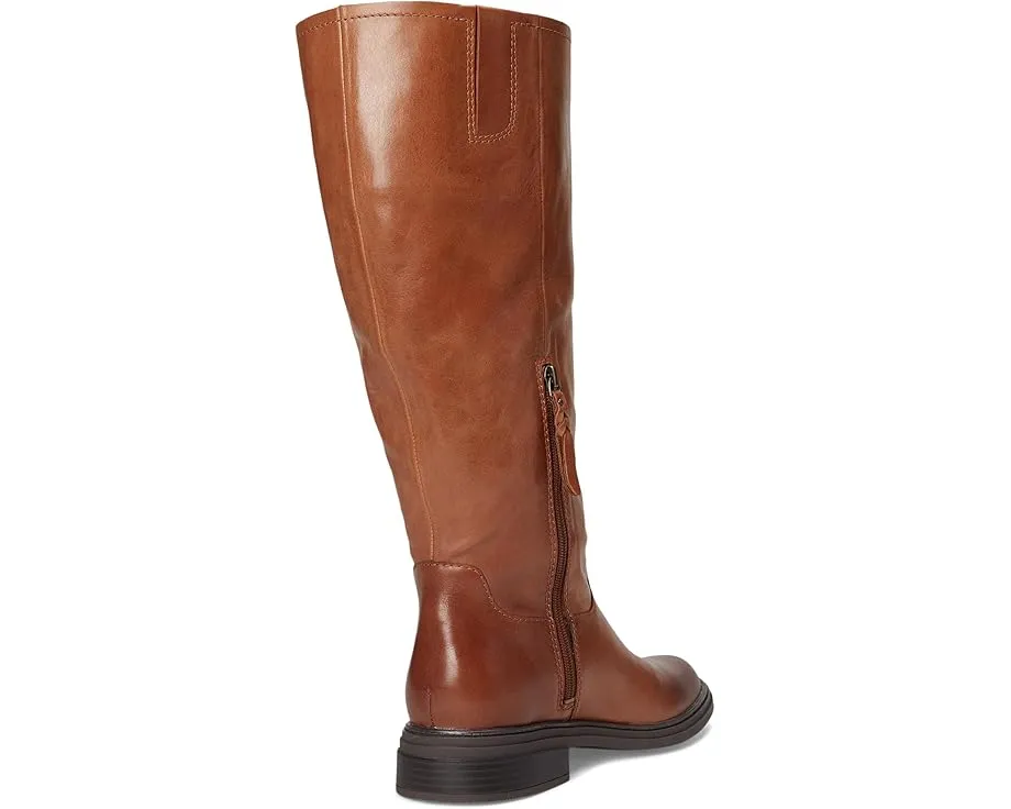 Высокие сапоги Ontime Wide Calf до колена с технологией Contour+ Comfort и прямым каблуком