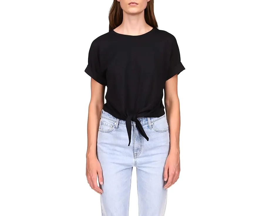Футболка Sanctuary All Day Tie Tee с завязкой и короткими рукавами