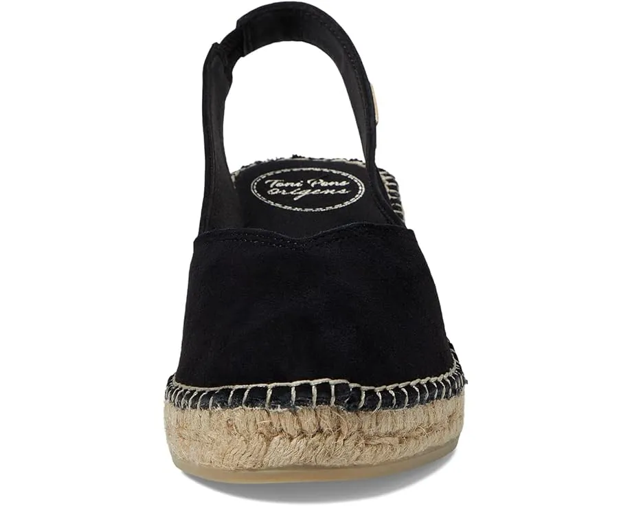 Эспадрильи Toni Pons Betty-A на танкетке с замшевым верхом и миндальным носком