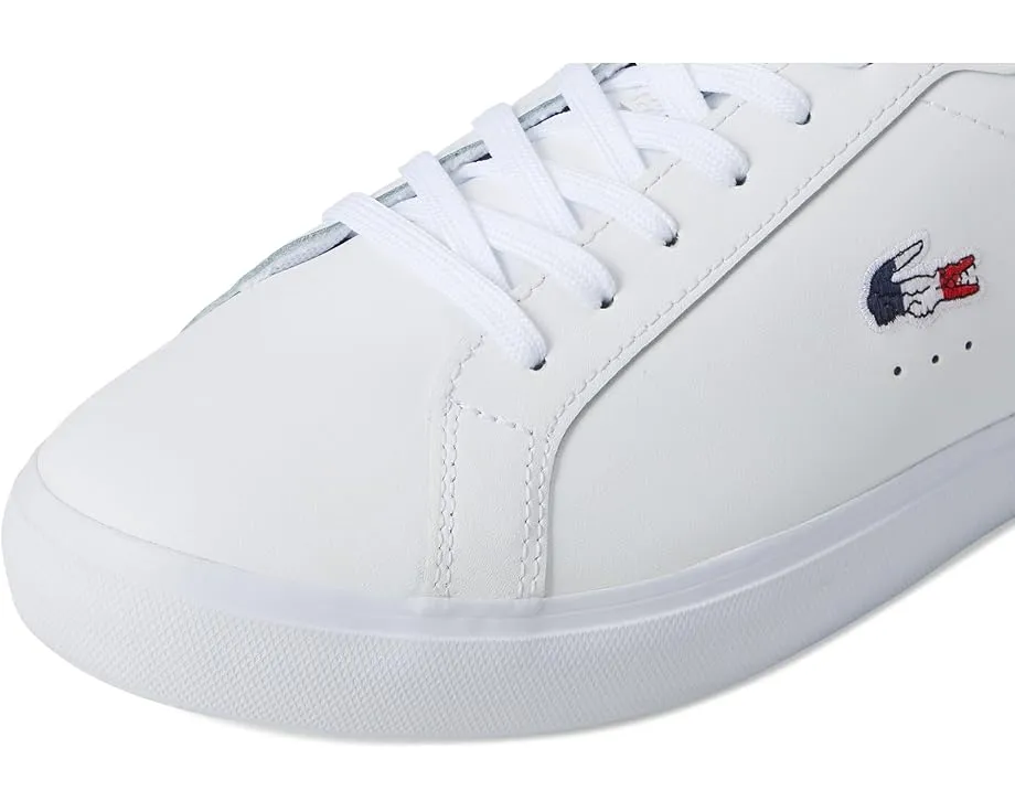 Кожаные кроссовки Lacoste Powercourt с контрастными элементами