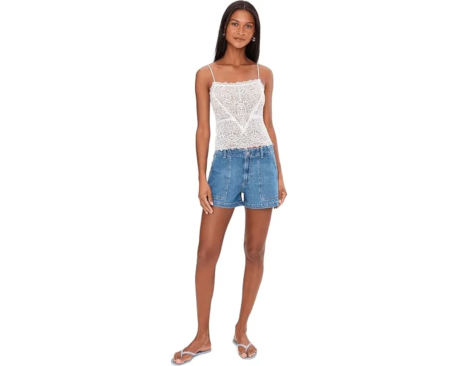 Шорты утилитарные AG Jeans Analeigh завышенной посадки с накладными карманами