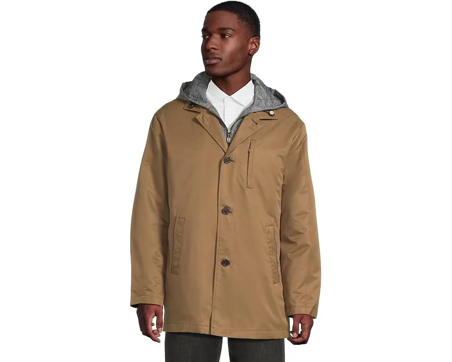 Johnston & Murphy дождевик Upton Water-Resistant с отстегивающейся подкладкой