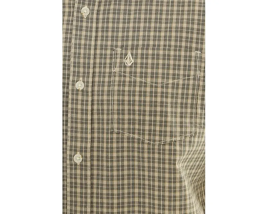 Рубашка Volcom Brewster с коротким рукавом в микро-клетку