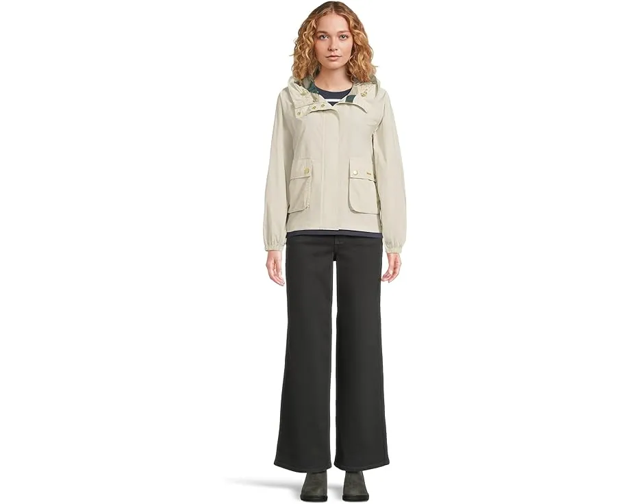 Куртка Barbour Mae дождевик с капюшоном и подкладкой в клетку