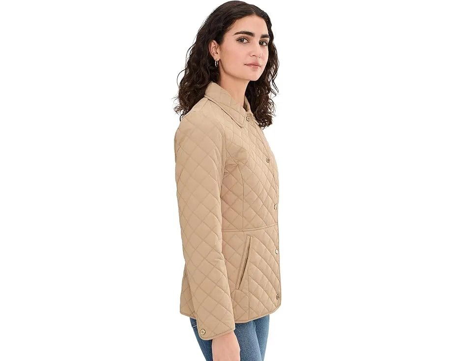 Куртка Lauren Ralph Lauren Blazer Quilt Contrast Lrl Embroid с утеплением и логотипом