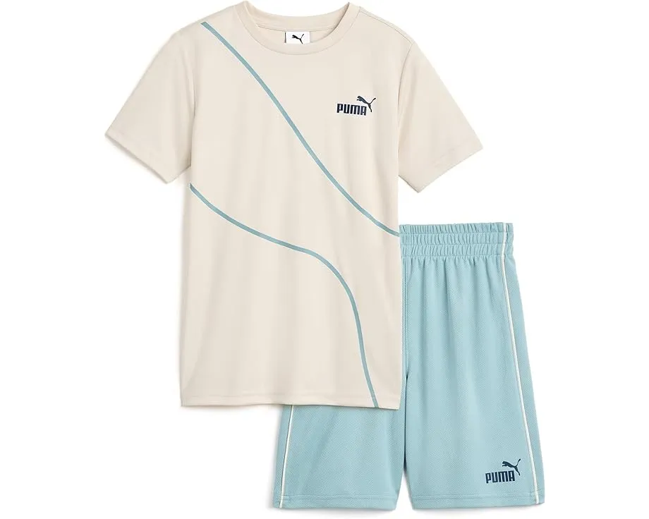 Детский комплект футболка и шорты из сетки Puma Alpine Snow