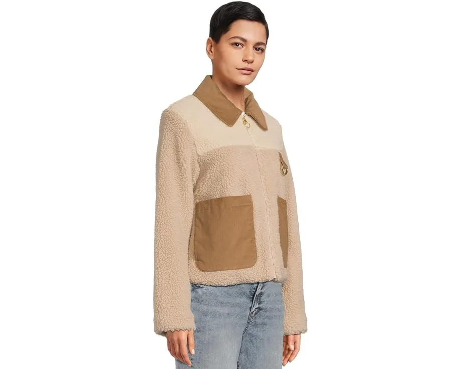 Флисовая куртка Barbour Malena укороченного кроя с карманами