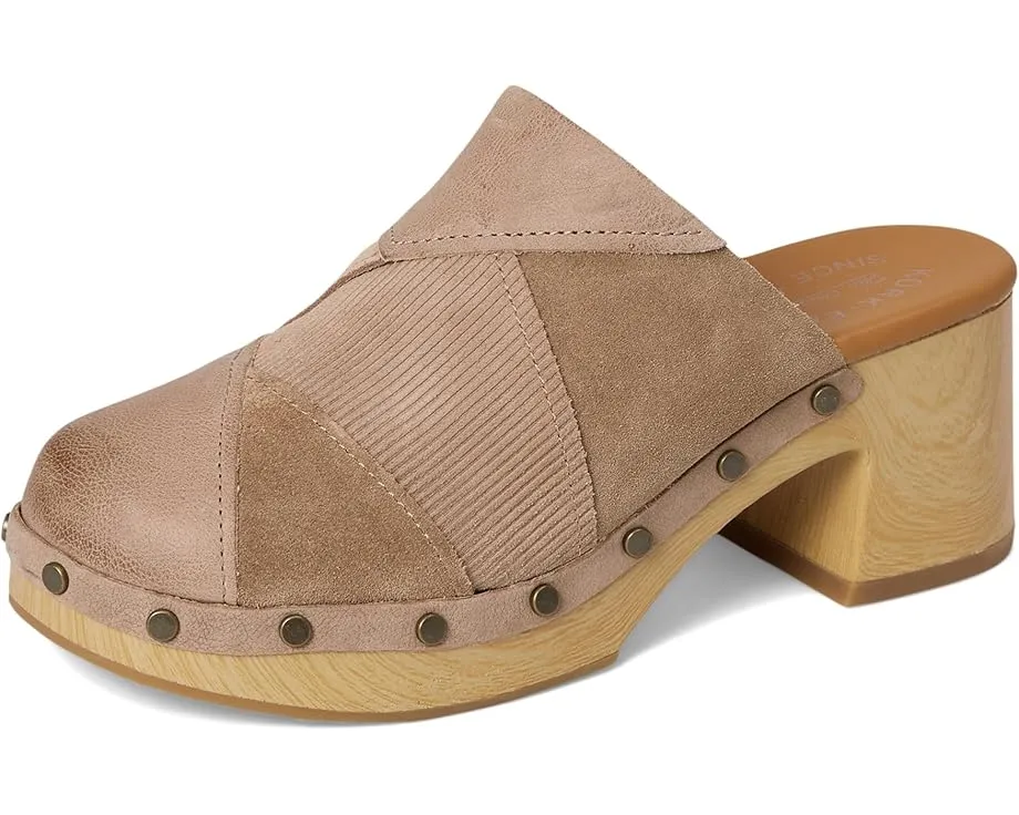 Сабо Kork-Ease Tay на каблуке в стиле пэчворк