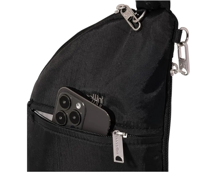 Baggallini Securtex антикражевая слинг сумка Half Moon с защитой от порезов