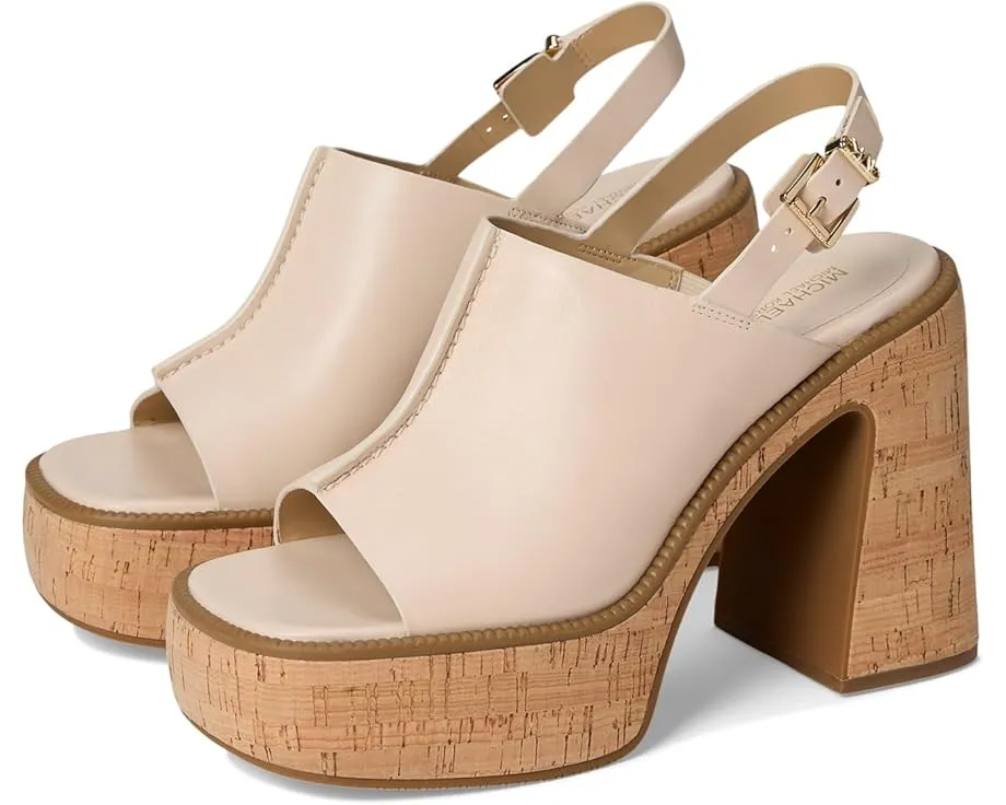 MICHAEL Michael Kors сандалии Leia на платформе с квадратным открытым носком