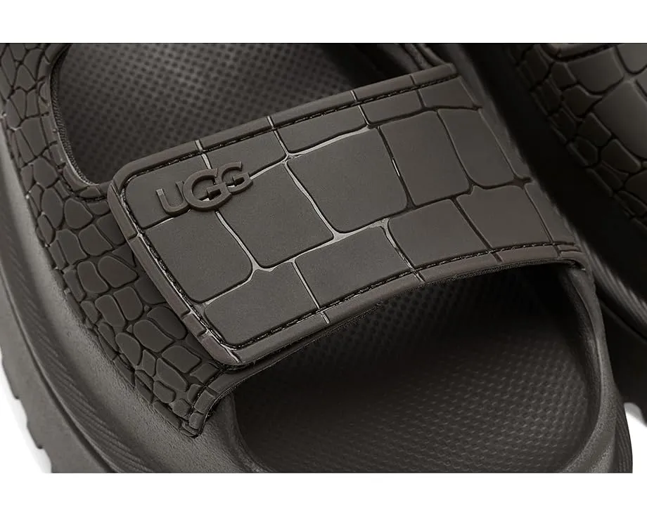 Сандалии UGG Goldenglow Embossed с тиснением под крокодила и регулируемыми застежками