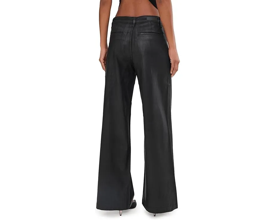 Брюки AG Dorine с средней посадкой и плиссированными штанинами