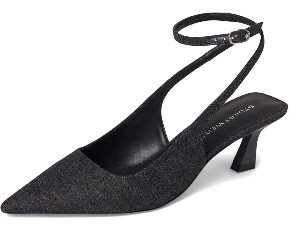 Stuart Weitzman Туфли Vinnie 50 на тонком каблуке с ремешком на щиколотке