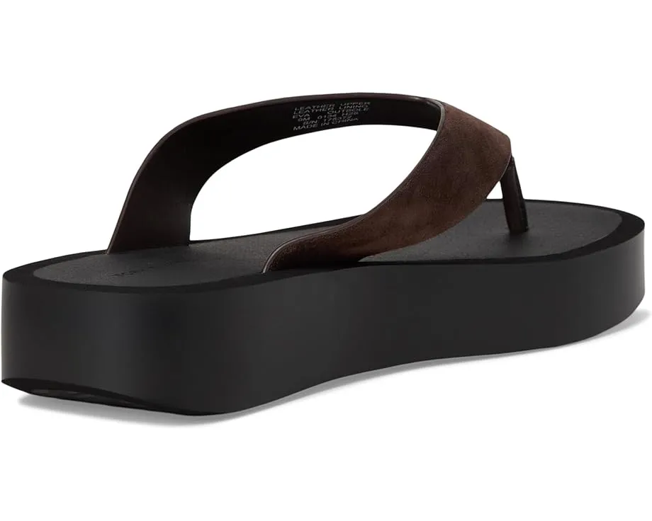 Кожаные шлепанцы Leather Platform Flip Flop от Tory Burch на платформе