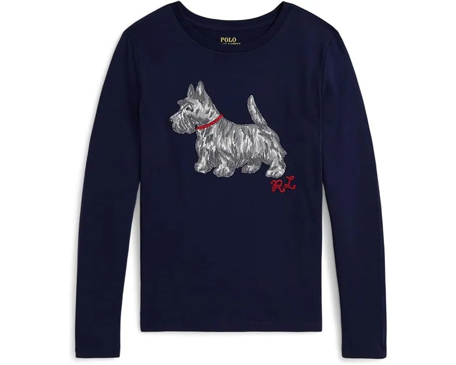 Футболка с длинным рукавом Polo Ralph Lauren Dog Print для детей