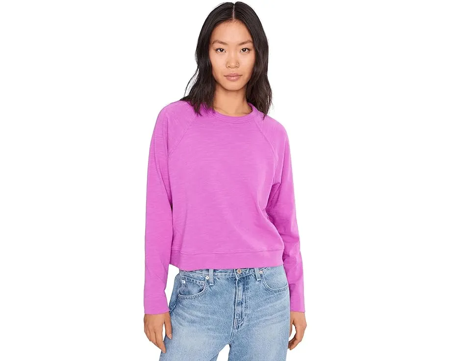 Футболка Lilla P Vintage Sweatshirt Tee из хлопкового велюра с регланными рукавами