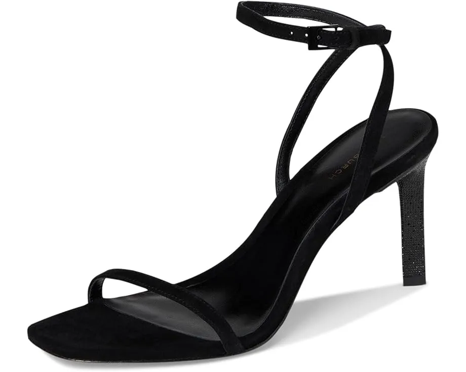 Босоножки Tory Burch на каблуке 90 мм с паве-деталью