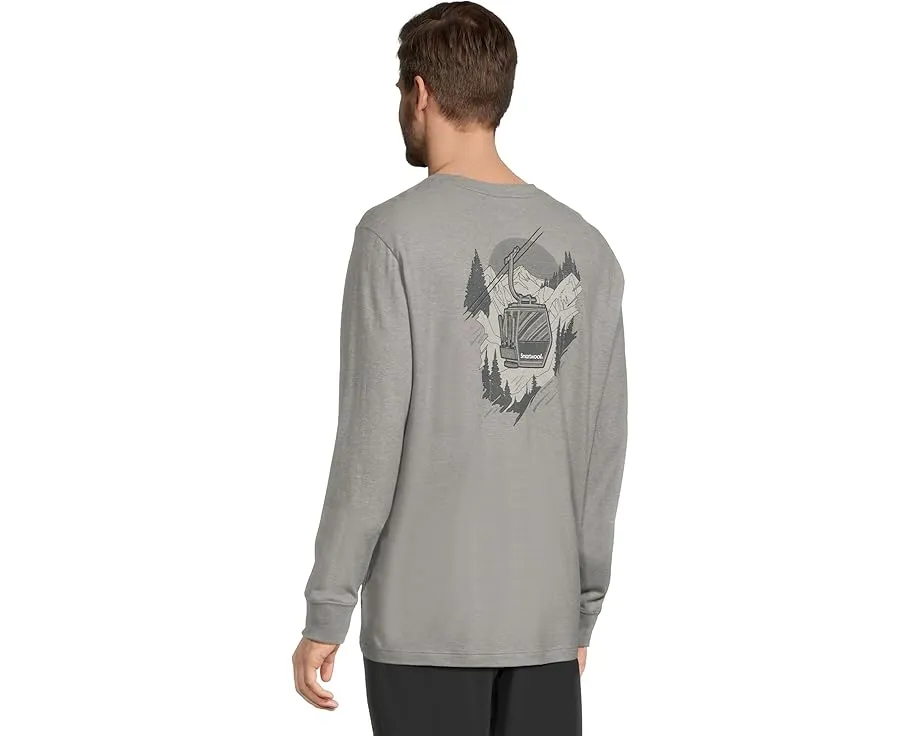Футболка Smartwool Gondola View Long Sleeve Graphic Tee с принтом на спине