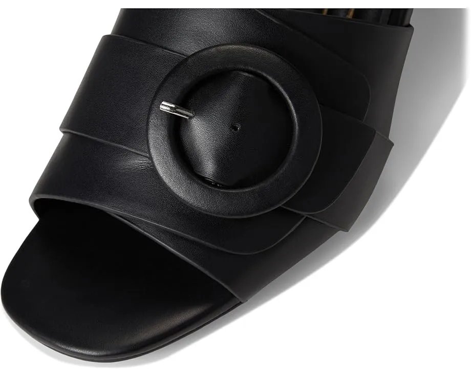 Босоножки Valentina на шпильке с крупной пряжкой из натуральной кожи