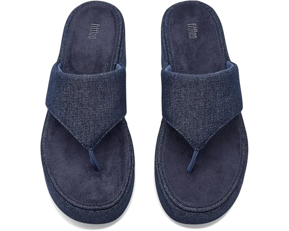 FitFlop Сандалии Platfforms Denim на клиновидном каблуке