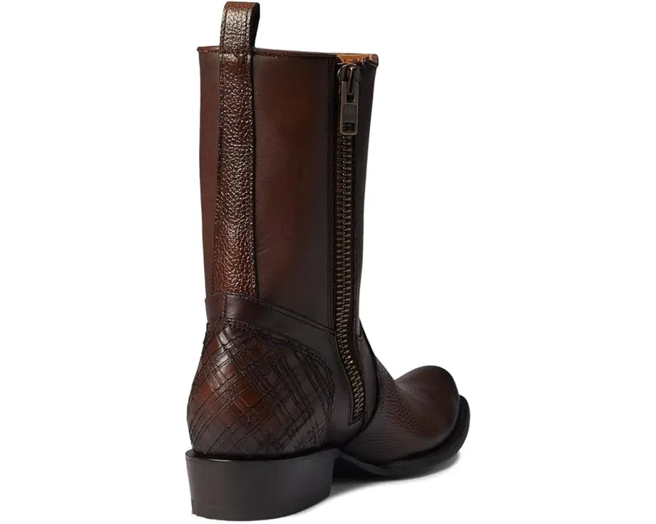 Ботильоны Cuadra CU406 из кожи с квадратным носком и платформой