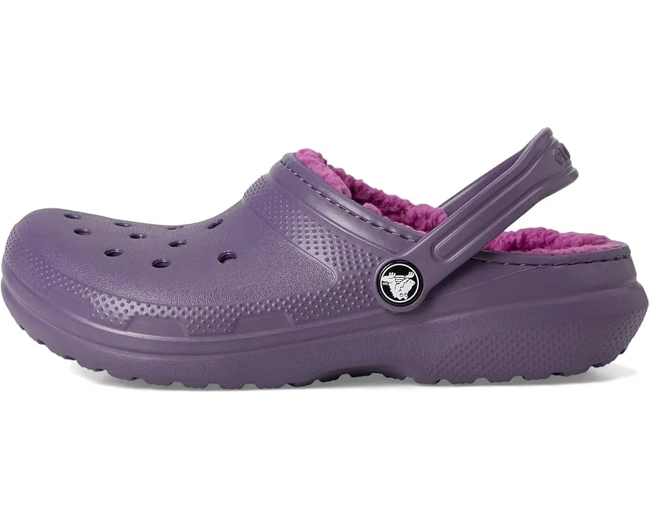 Crocs Classic Lined Clog детские утепленные сабо с искусственным мехом