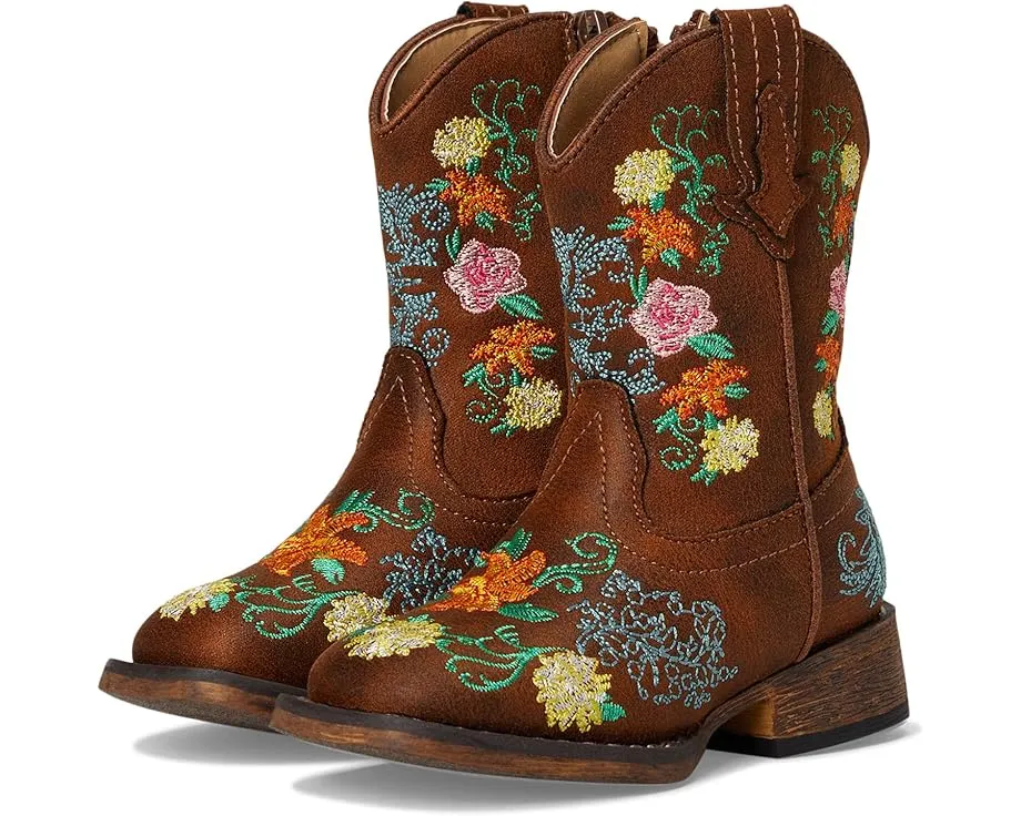 Детские сапоги Roper Bailey Floral с цветочной вышивкой и квадратным носком