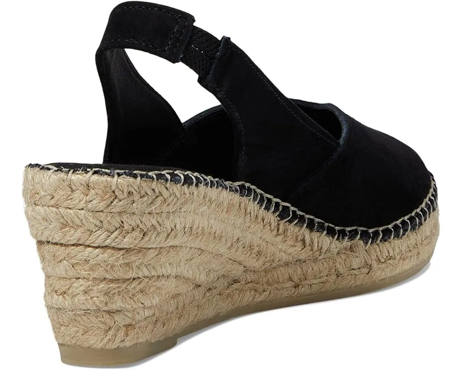 Эспадрильи Toni Pons Betty-A на танкетке с замшевым верхом и миндальным носком