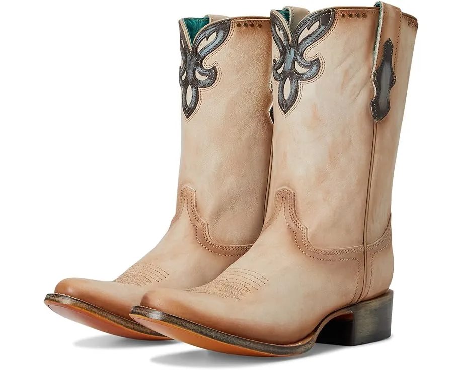 Ботинки Corral A4760 до середины икры с вышивкой и накладками из кожи коровьей