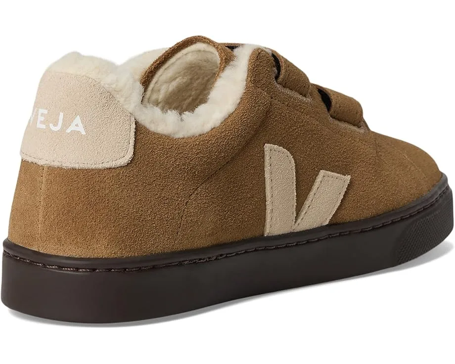 Детские кроссовки VEJA Small Esplar с кожаным верхом и застежкой на липучке