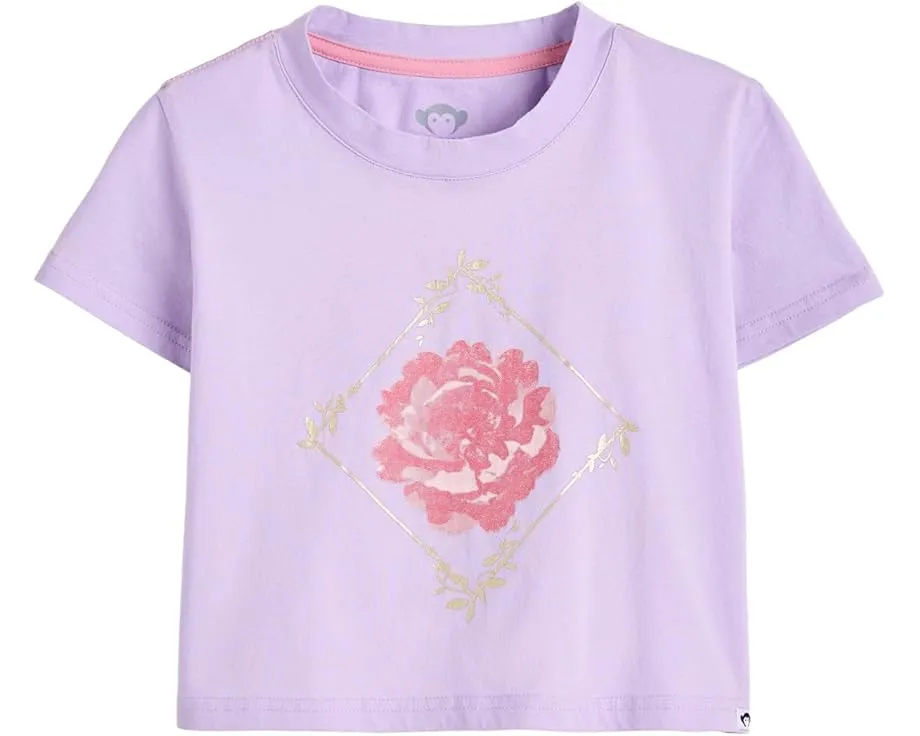Футболка Lillian Boxy Tee с розами из хлопка Appaman Kids