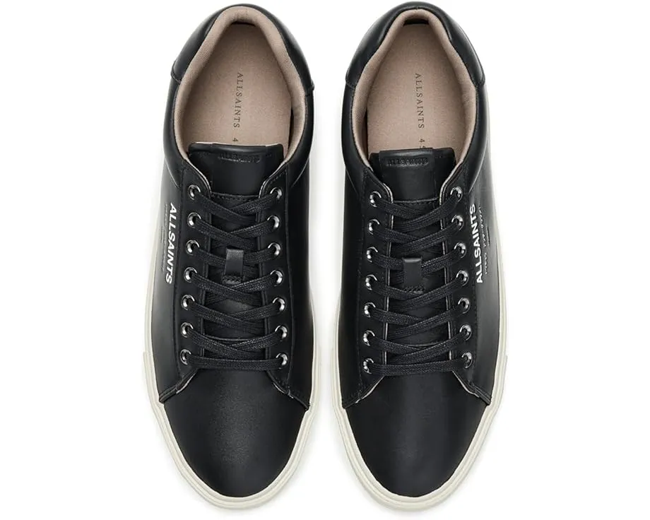 Кроссовки AllSaints Underground Leather Low Top на плоской подошве