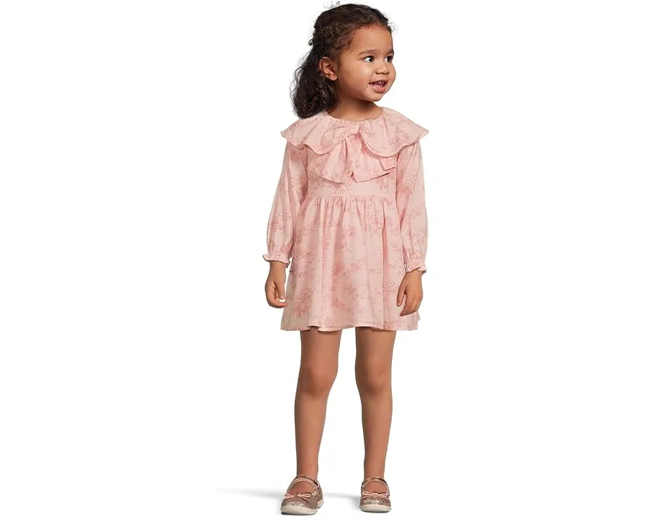 Платье Janie and Jack с туальным принтом и большим воротником-бантом