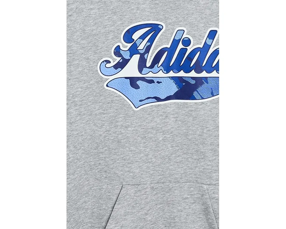 Детский худи с капюшоном Graphic Heather Fleece от Adidas с камуфляжным принтом